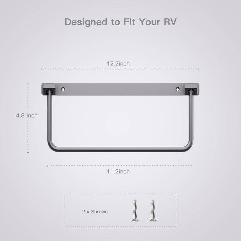 Safoner Foldable RV Shoe Rack- Aluminum Camper Shoe Organizer, Wall-Mounted Shelf, Efficient Holder and Storage Rack for Various Shoes, Essential Travel Trailer Organization Accessories- 2 Packs - Image 2